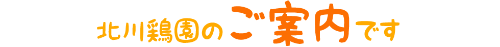 北川鶏園のご案内です